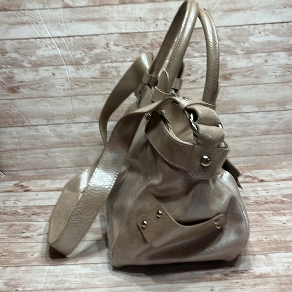 NWT Worthington Bone March Krinkle Handbag Shoulder Bag Crossbody purse - Picture 6 of 16